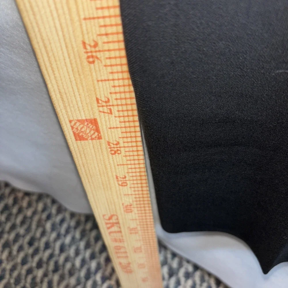 Vtg Hugo Boss Black Slim Fit Pants 36x31 💯 Chrome Virgin Wool Laine